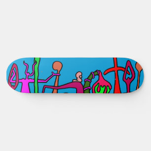 ALLA LYSSNAR! OLD SCHOOL SKATEBOARD BRÄDA 18 CM