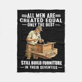 Alla män bygger fortfarande möbler humor design  fleecefilt