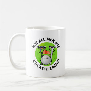 Alla Manar är inte Skapat Eagle Funny Golf Pun Kaffemugg