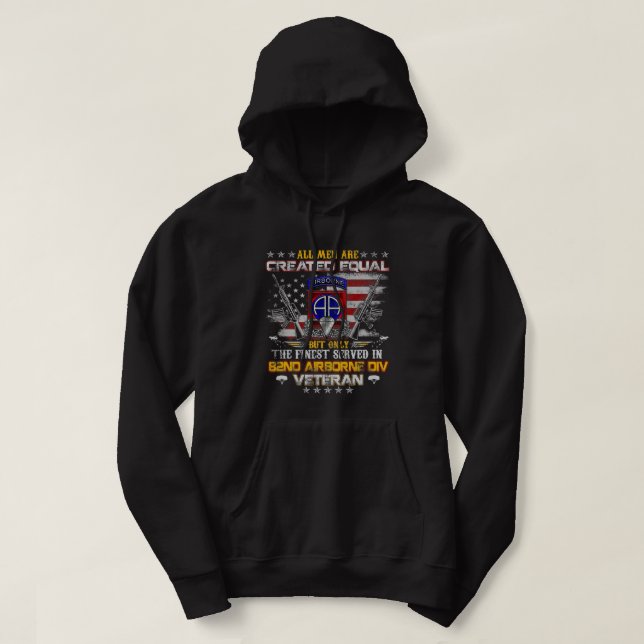 Alla Manar är Skapat som 82:a flygburna sektion V Hoodie (Design framsida)