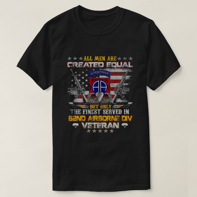Alla Manar är Skapat som 82:a flygburna sektion V T Shirt (Design framsida)