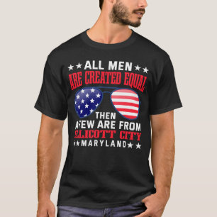 Alla Manar är Skapat som Equal Ellicott City Maryl T Shirt