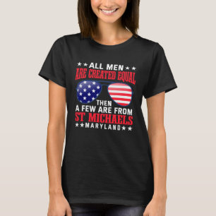 Alla Manar är Skapat som lika med St Michaels Mary T Shirt