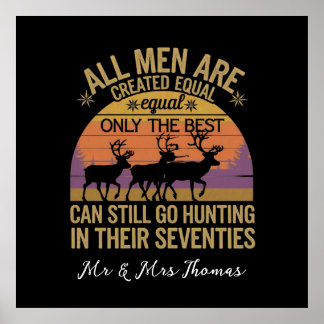 Alla Manar Equal Go Hunting Sventies utomhus Sunse Poster