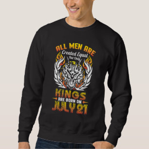 Alla Manar Skapas lika, men bara Kung är födda Lång Ärmad Tröja