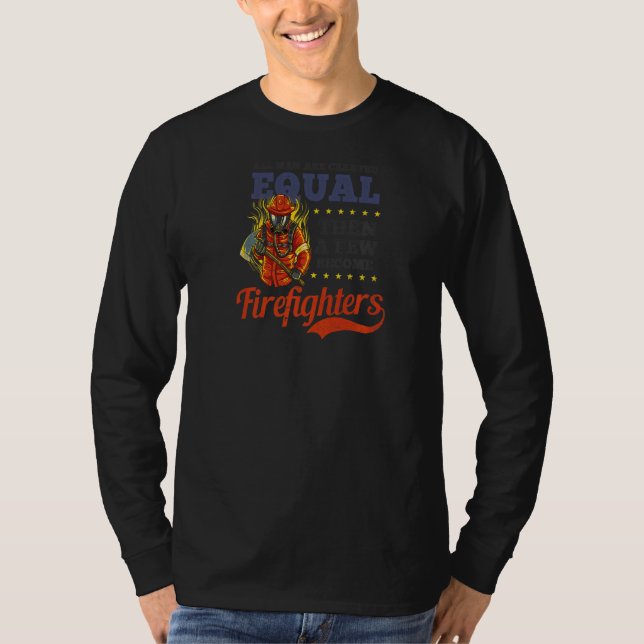 Alla Manar Skapat Equal Wildland Firefighter T Shirt (Framsida)