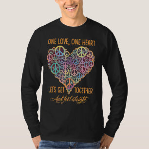 Alla människor tänker sig ett liv i fred t shirt