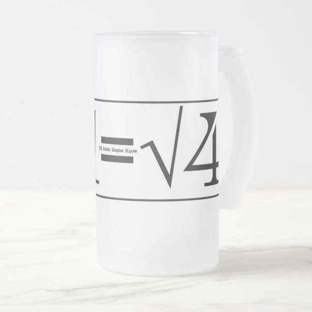 Alla Math Genius Know Frostat Ölglas (Framsida höger)