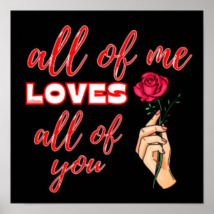 ALLA MIG KÄRLEK ALLA ER valentineser presentidé Poster