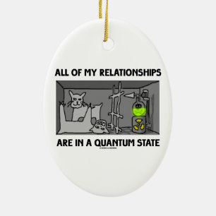 Alla min förhållanden är i en statliga Quantum Julgransprydnad Keramik