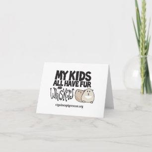 Alla min ungar har päls och Whiskers Notecard Kort