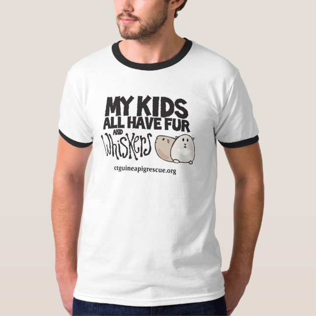 Alla min ungar har päls och Whiskersmanar skjorta T-shirt (Framsida)