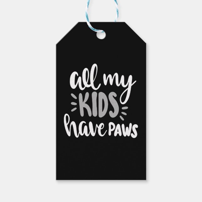 Alla mina barn har tass presentetikett (Framsidan)