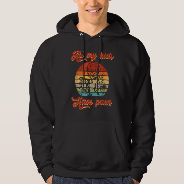 Alla mina barn har Tass Puppy Tass Hund aveln Hoodie (Framsida)