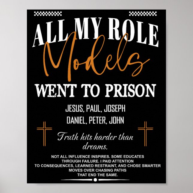 Alla mina förebilder hamnade i fängelse - Jesus på Poster (Framsidan)