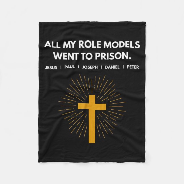 Alla mina förebilder hamnade i fängelse Jesus roli Fleecefilt (Framsidan)
