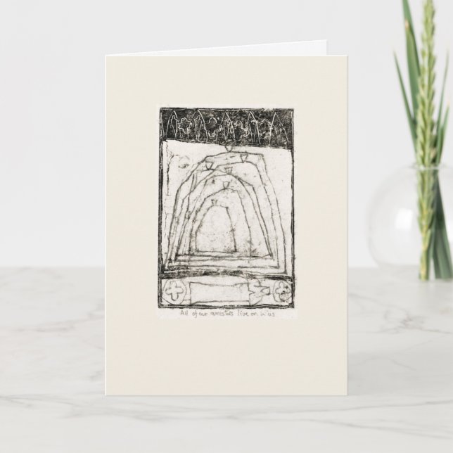 Alla mina förfäder lever i oss. kort (Framsida)