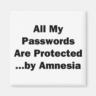 Alla mina lösenord är skyddade...från Amnesia Magnet