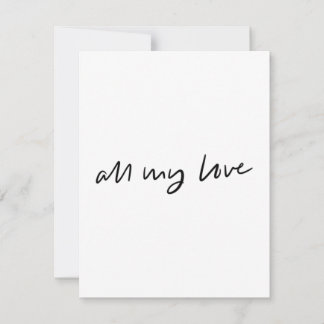 alla mina platta kärlek-kort tack kort