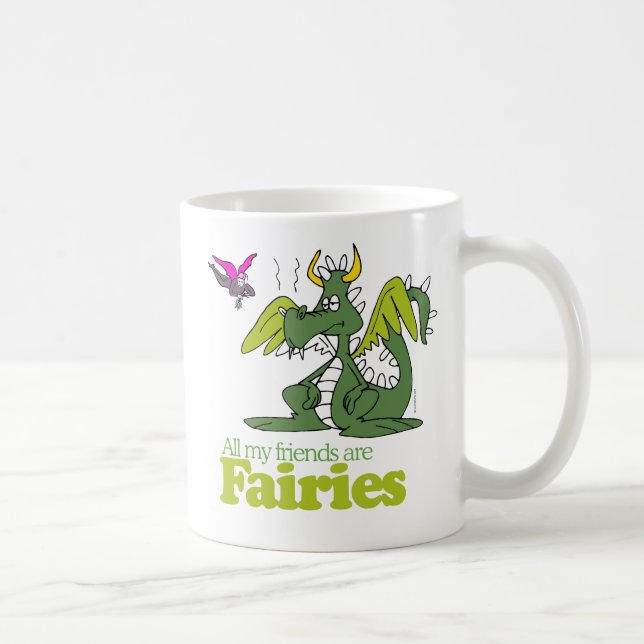 Alla mina vänner är feer kaffemugg (Höger)