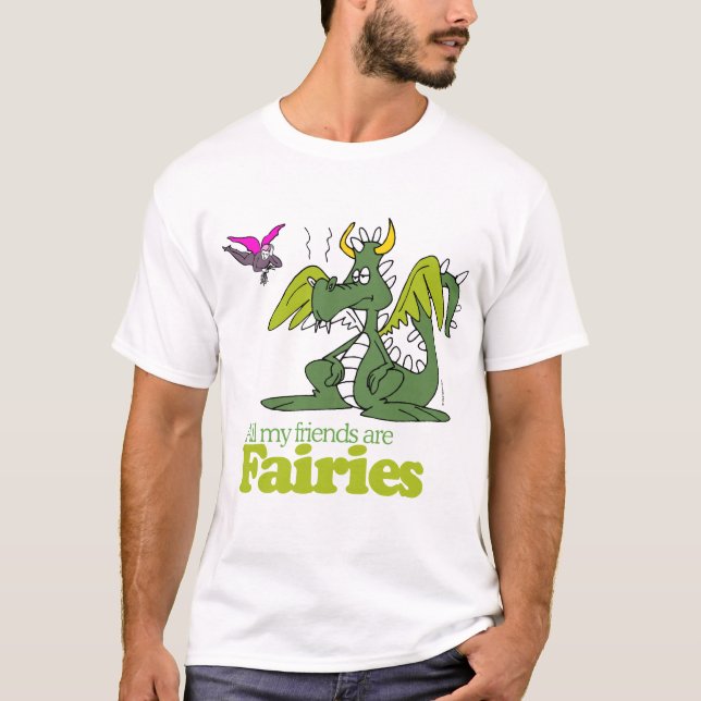 Alla mina vänner är feer t-shirt (Framsida)