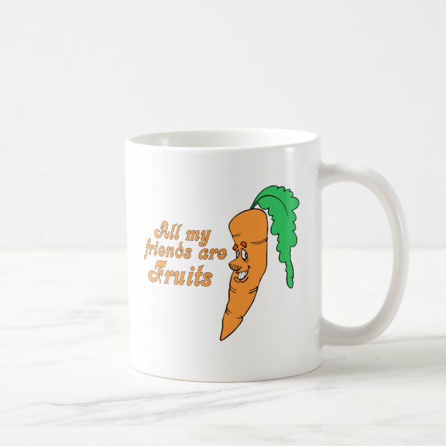 Alla mina vänner är frukter 2 kaffemugg (Höger)