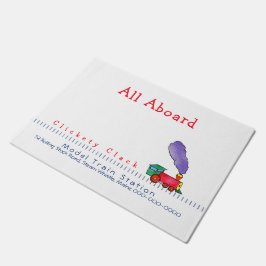 Alla modellerar ombord tågstationen