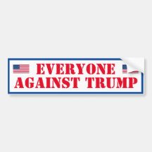 Alla mot Trump Bumper Sticker