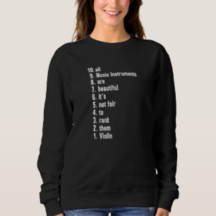 Alla musikinstrument är vackra rankar fiol t shirt