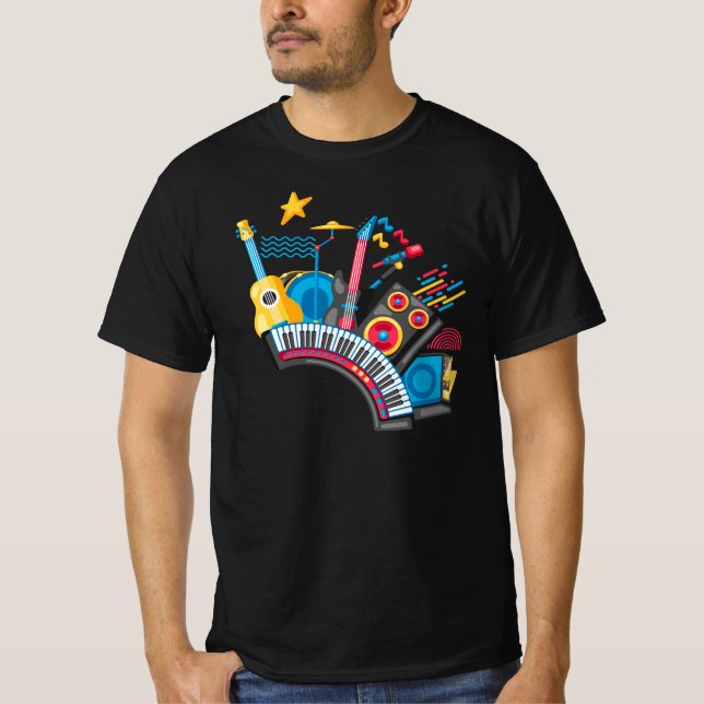 Alla musikinstrument t shirt (Framsida)