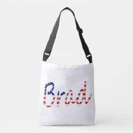 Alla Namn som är täckta av amerikanska Flagga Axelväska