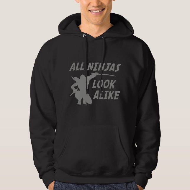 Alla Ninjas ser likadana ut Hoodie (Framsida)