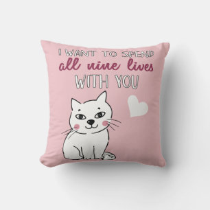 Alla nio lever med dina romska Valentineser Kudde