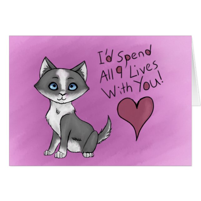 Alla nio liv hälsningskort (Framsidan Horizontal)