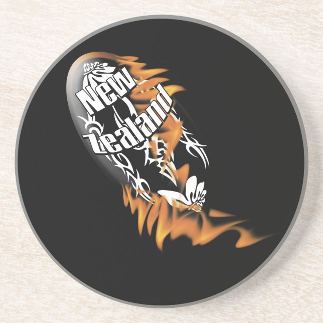 Alla nyazeeländska rugbyKiwis svärtar Underlägg Sandsten (Framsidan)