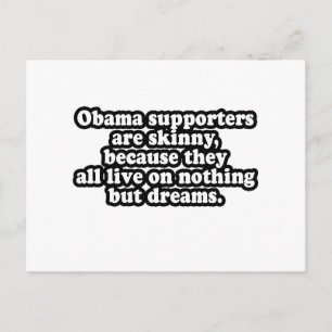 ALLA OBAMAS STÖDARE LEVER PÅ DREAMS VYKORT