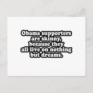 ALLA OBAMAS STÖDARE LEVER PÅ DREAMS VYKORT