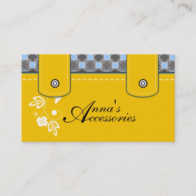 Alla om läder-Affärskort Visitkort (Framsida)