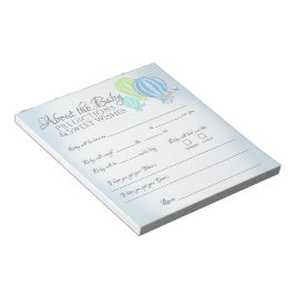 Alla om Luftballonger i Baby - spel Anteckningsblock