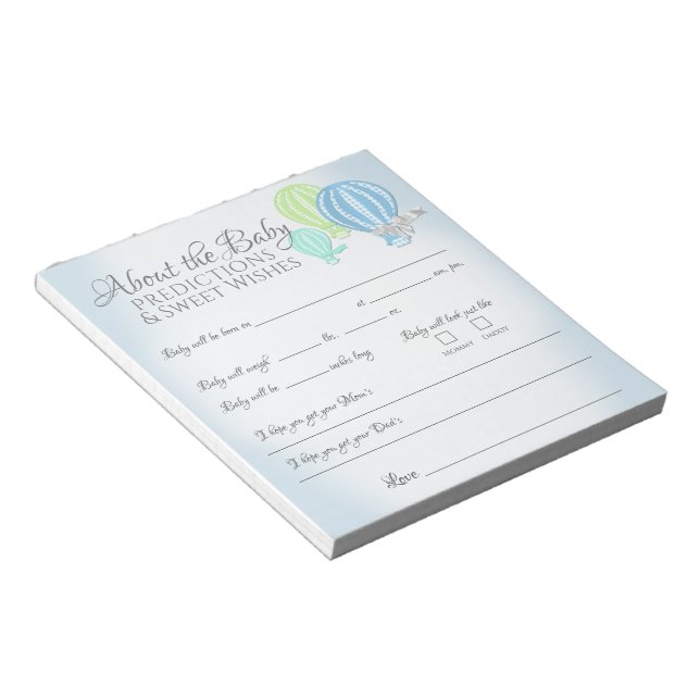 Alla om Luftballonger i Baby - spel Anteckningsblock (Vinklad)