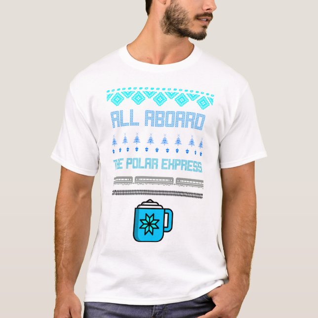 Alla ombord på expresståget t shirt (Framsida)