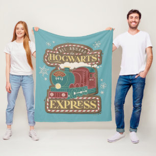 Alla ombord på HOGWARTS™ Express julbakelse Fleecefilt