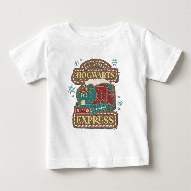 Alla ombord på HOGWARTS™ Express julgodis T Shirt (Framsida)