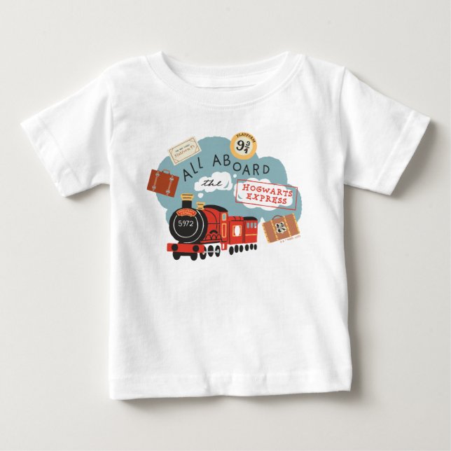 Alla ombord på Hogwarts Express T Shirt (Framsida)