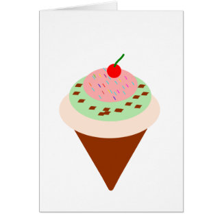 Alla oss skri för glass hälsningskort