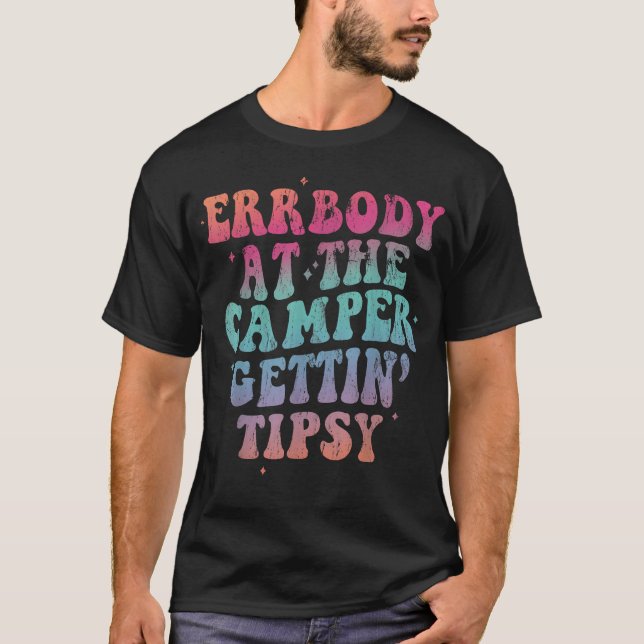 Alla på campingen som blir t shirt (Framsida)