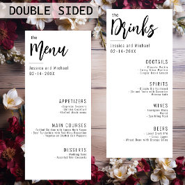 💍 alla på en meny och Drinks-menyMinimalistisk El