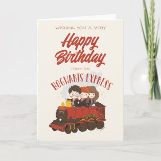 Alla på Hogwarts Express Magic Birthday Kort