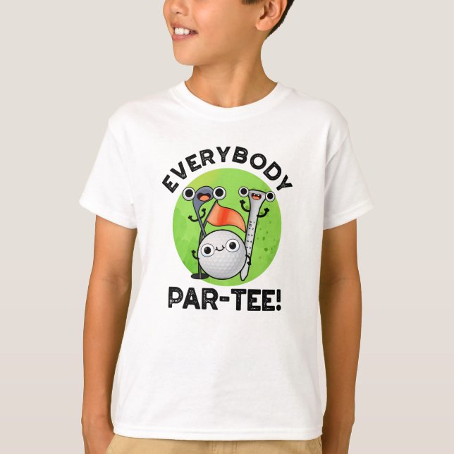 Alla Par-tee Funny Golf Pun T Shirt (Framsida)
