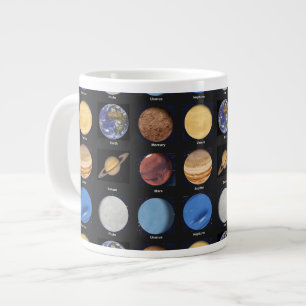 Alla planets vetenskapliga foton med Namn Jumbo Mugg
